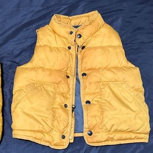 Mustard yellow winter vest